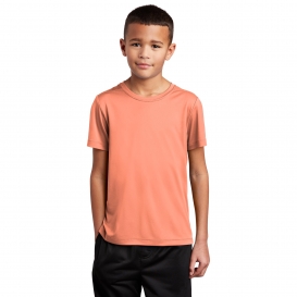 Sport-Tek YST420 Youth Posi-UV Pro Tee - Soft Coral