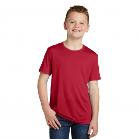 Sport-Tek YST450 Youth PosiCharge Competitor Cotton Touch Tee - Deep Red