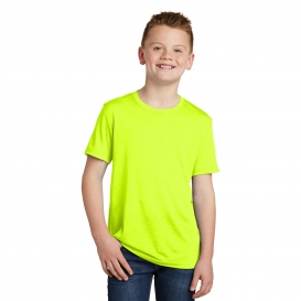 Sport-Tek YST450 Youth PosiCharge Competitor Cotton Touch Tee - Neon Yellow