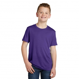 Sport-Tek YST450 Youth PosiCharge Competitor Cotton Touch Tee - Purple