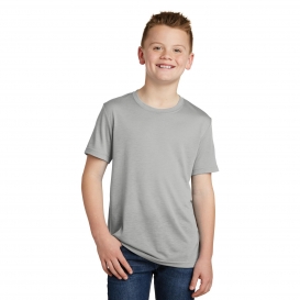 Sport-Tek YST450 Youth PosiCharge Competitor Cotton Touch Tee - Silver