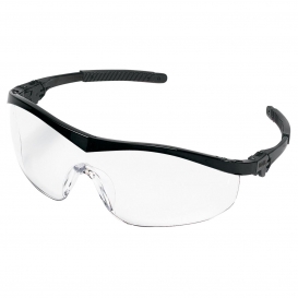 MCR Safety ST110AF ST1 Safety Glasses - Black Frame - Clear Anti-Fog Lens