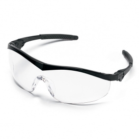 Crews ST110AF Storm Safety Glasses - Black Frame - Clear Anti-Fog Lens