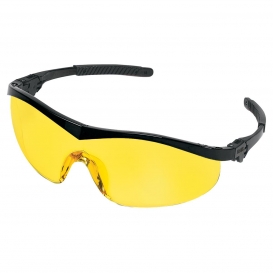 MCR Safety ST114 ST1 Safety Glasses - Black Frame - Amber Lens