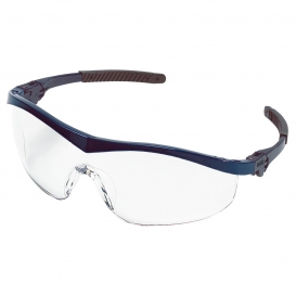 MCR Safety ST120 ST1 Safety Glasses - Navy Blue Frame - Clear Lens