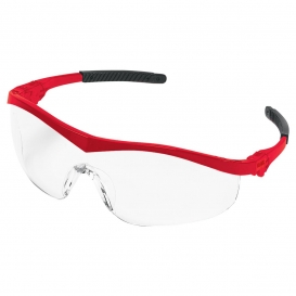 MCR Safety ST130 ST1 Safety Glasses - Red Frame - Clear Lens