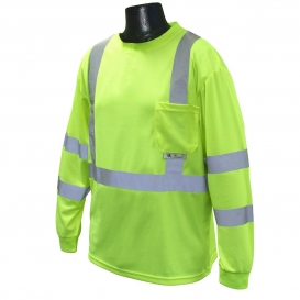 Radians ST21-3PGS Type R Class 3 Mesh Safety Shirt - Yellow/Lime
