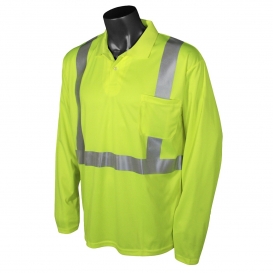 Radians ST22-2PGS Type R Class 2 Mesh Safety Polo - Yellow/Lime