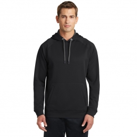 Sport-Tek ST250 Tech Fleece Hooded Sweatshirt - Black