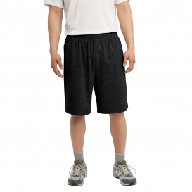 Sport-Tek ST310 Jersey Knit Shorts with Pockets - Black