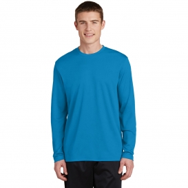 Sport-Tek ST340LS PosiCharge RacerMesh Long Sleeve Tee - Pond Blue