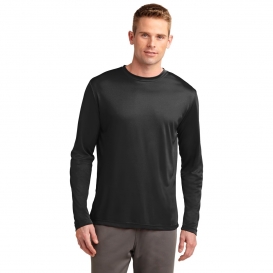 Sport-Tek ST350LS Long Sleeve Competitor Tee - Black