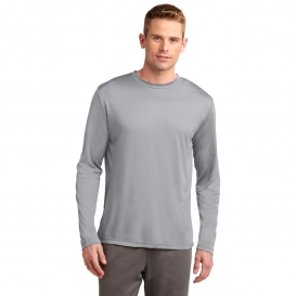 Sport-Tek ST350LS Long Sleeve Competitor Tee - Silver