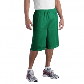 Sport-Tek ST511 Extra Long PosiCharge Classic Mesh Shorts - Kelly Green