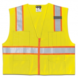 River City SURVL Type R Class 2 Two-Tone Solid Surveyor Safety Vest - Yellow/Lime
