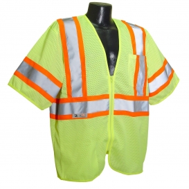 Radians SV22-3ZGM Economy Type R Class 3 Two-Tone Safety Vest - Yellow/Lime