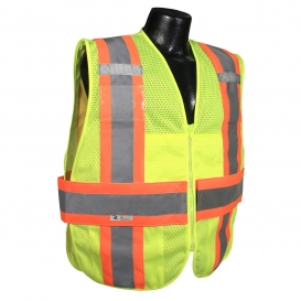 Radians SV23-2ZGM Type R Class 2 Expandable Two-Tone Safety Vest - Yellow/Lime