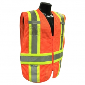 Radians SV23-2ZOM Type R Class 2 Expandable Two-Tone Safety Vest - Orange