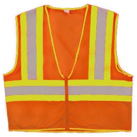 Choice Class 2 ANSI Certified Two Toned Safety Vest - Orange