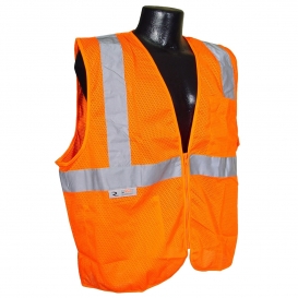 Radians SV2ZOM Economy Type R Class 2 Mesh Safety Vest with Zipper - Orange