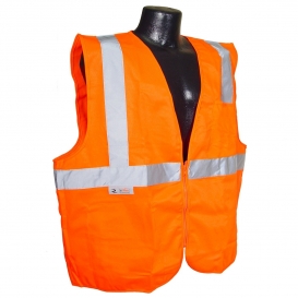 Radians SV2ZOS Economy Type R Class 2 Solid Safety Vest with Zipper - Orange