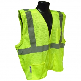 Radians SV4GM Economy Type R Class 2 Breakaway Mesh Safety Vest - Yellow/Lime
