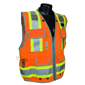 Radians SV55-2ZOD Type R Class 2 Heavy Duty Two-Tone Engineer Safety Vest - Orange