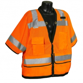 Radians SV59-3ZOD Type R Class 3 Heavy Duty Surveyor Safety Vest - Orange