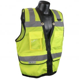 Radians SV59Z-2ZGD Type R Class 2 Heavy Duty Surveyor Safety Vest - Yellow/Lime