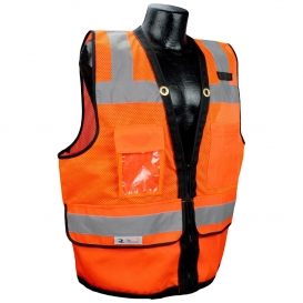 Radians SV59Z-2ZOD Type R Class 2 Heavy Duty Surveyor Safety Vest - Orange