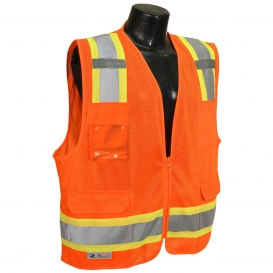 Radians SV6-2ZOM Type R Class 2 Two-Tone Surveyor Safety Vest - Orange