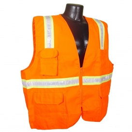 Radians SV61-NZOS Economy Solid Surveyor Safety Vest - Orange