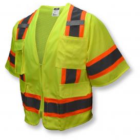 Radians SV63G Two-Tone Type R Class 3 Surveyor Safety Vest - Yellow/Lime