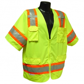 Radians SV63G Two-Tone Type R Class 3 Surveyor Safety Vest - Yellow/Lime