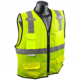 Radians SV7E-2ZGM Economy Type R Class 2 Surveyor Safety Vest - Yellow/Lime