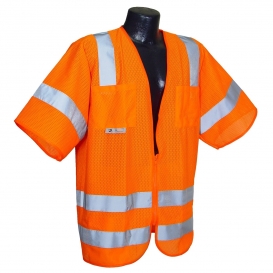 Radians SV83OM Standard Type R Class 3 Mesh Safety Vest - Orange
