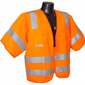Radians SV83OS Standard Type R Class 3 Solid Safety Vest - Orange