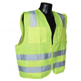 Radians SV8GS Type R Class 2 Standard Solid Safety Vest - Yellow/Lime