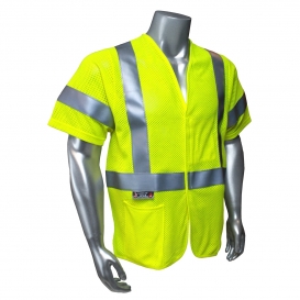 Radians SV97-3VGMFR Premium Mesh Modacrylic FR Type R Class 3 Safety Vest - Yellow/Lime