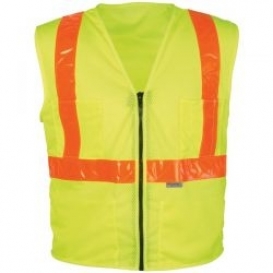 OK-1 Type R Class 2 Mesh Surveyors Vest - Yellow/Lime