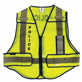 M&P by Smith & Wesson SVSW01 Basic Mesh Public Safety Vest - Police - Blue Trim