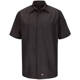 Red Kap SY20 Short Sleeve Solid Crew Shirt - Charcoal