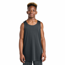 Sport-Tek YST551 Youth PosiCharge Competitor Rev Tank - Iron Grey/White