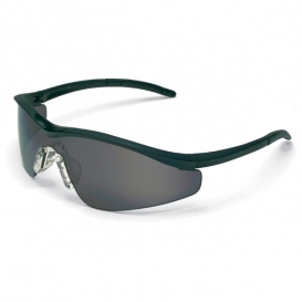 Crews T1112AF Triwear Safety Glasses - Black Frame - Gray Anti-Fog Lens