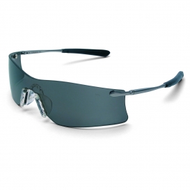 Crews T4112AF Rubicon Safety Glasses - Silver Metal Temples - Gray Anti-Fog Lens
