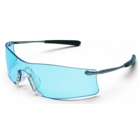 Crews T4113AF Rubicon Safety Glasses - Silver Metal Temples - Light Blue Anti-Fog Lens