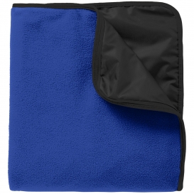 Port Authority TB850 Fleece & Polyester Travel Blanket - True Royal/Black