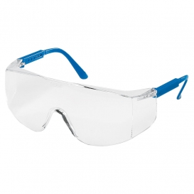 MCR Safety TC120 TC1 Safety Glasses - Blue Frame - Clear Lens