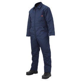 thumbnail image 2 of Red Kap Insulated Coveralls - Navy Blue - Like New, Name Tags Removed 2 of 6