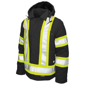 Tough Duck S457 Type O Class 1 Duck Safety Jacket - Black